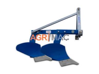 Plug agricol dupa tractor cu 2 trupite, 84 cm, conectare tiranti tractor, DIA10