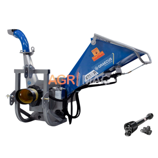 Tocator de crengi si resturi vegetale, conectare cardan tractor, sistem hidraulic autonom, Graecus KTA10R