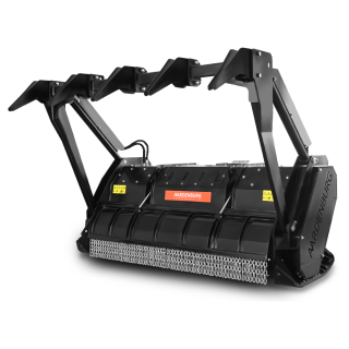 Tocator de vegetatie forestier heavy duty, 225 cm, conectare cardan tractor, Aardenburg DELTA XL 2250 Black Grizzly