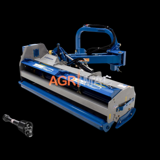 Tocator de vegetatie heavy duty, cu brat, 180 cm, conectare cardan tractor, Graecus YBPK180