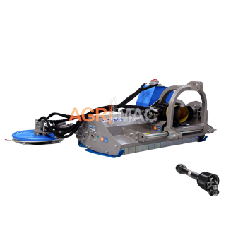 Tocator de vegetatie pentru tractor 35-60 CP, cu disc de cosire lateral cu palpator, 145 cm, conectare cardan tractor, Graecus ATK145-H
