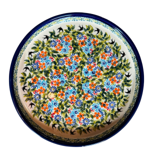 Platou rotund pentru servire Inspiration, ceramica smaltuita, pictat manual, 25,0 cm
