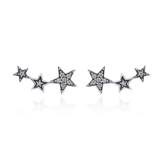 Cercei din argint 925 Stackable Star
