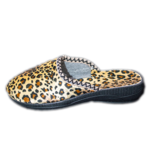 Papuci dama imprimeu leopard BIO FATEX