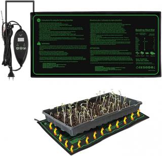 Covor de incalzire pentru cresterea plantelor la interior, pentru reptile, rozatoare, Simply Joy, crestere inteligenta, 50 cm x 25 cm, 6 niveluri de temperatura, impermeabil