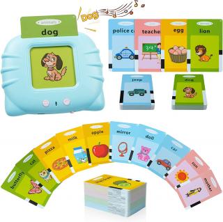 Jucarie educativa alfabet, cuvinte, animale, numere, Set masina de invatare cu cititor de carduri, Simply Joy, 112 bucati carduri flash 224 de cuvinte, limba engleza, 2 ani, 3 ani, 4 ani, 5 ani, Albas