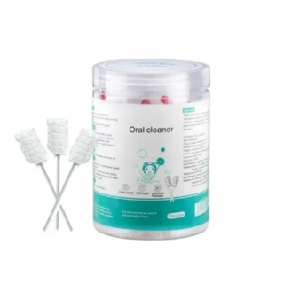 Set 30 bucati Periute de Dinti pentru Bebelusi Simply Joy  , Unica folosinta, pentru curatare limba, gingii si dinti sugari si copii, Ambalaj individual, Alb