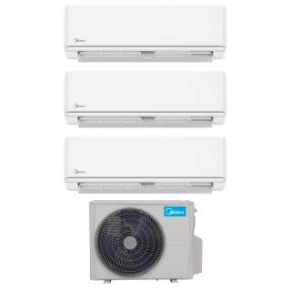 Aer Conditionat Multisplit Midea cu trei unitati interne 12000 BTU AG2DURA-12NXD0-I   M2OE-27HFN8-Q R32 Dublu Split Inverter