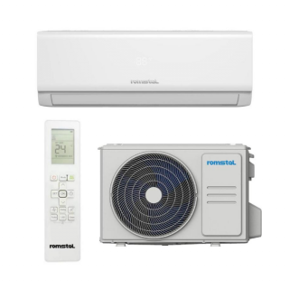 Aer conditionat, Romstal EcoVent 500, alb, monosplit, inverter, 18000 BTU, R32, clasa A++ A+ A+, Wi-Fi, fara kit de instalare inclus
