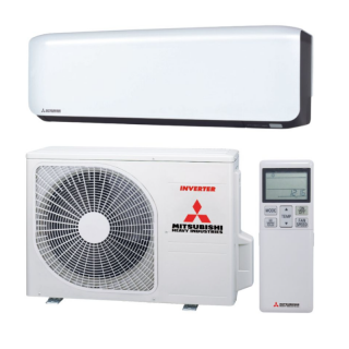 Aparat de aer conditionat Mitsubishi Heavy Industries Harukaze Black and White SRK25ZS-WFB-SRC25ZS-W2 Inverter 9000 BTU R32