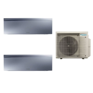 Aparat de aer conditionat multisplit Daikin Bluevolution cu doua unitati interne Emura 7000 BTU Silver