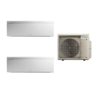 Aparat de aer conditionat multisplit Daikin Bluevolution cu doua unitati interne Emura White 9000 si 12000 BTU