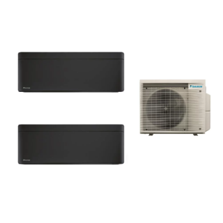 Aparat de aer conditionat multisplit Daikin Bluevolution cu doua unitati interne Stylish 7000 BTU Black