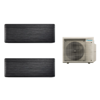 Aparat de aer conditionat multisplit Daikin Bluevolution cu doua unitati interne Stylish 7000 BTU Blackwood