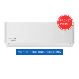 Aparat de aer conditionat Yamato Avanti YW12T3n, Model 2025, 12000 BTU, Inverter, Filtrare dubla, WI-FI, alb - cu montaj inclus Bucuresti si Ilfov
