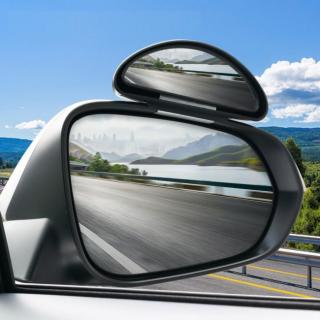 Oglinda suplimentara auto pentru   Unghi Mort  , reglabila, cu prindere pe oglinda exterioara