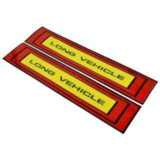 Set sticker reflectorizant pentru camion    LONG VEHICLE    50 x 10cm