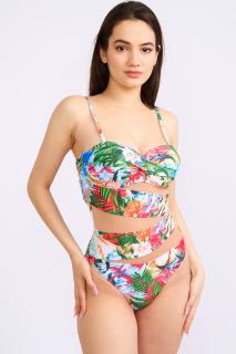 Costum de baie intreg, multicolor, cu push up, dama, Embody Red