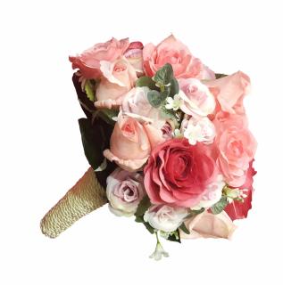 Buchet de Flori EVENTISSIMI - 15 Trandafiri Roz