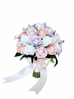 Buchet de Flori EVENTISSIMI - 27 Trandafiri, Multicolor