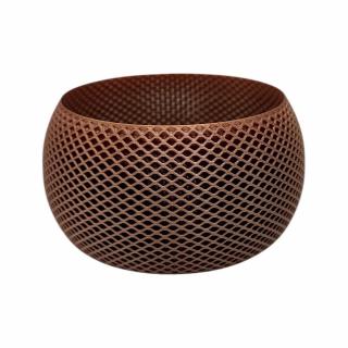 Ghiveci printat 3D ,   cupru metalizat, design fagure, ideal pentru proiecte DIY