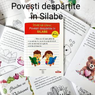 Invat sa citesc   Povesti despartite in SILABE   Clasa 1