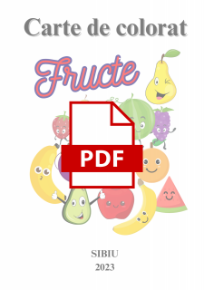 PDF - Carte de colorat   Fructe   30 pag   A5