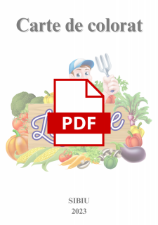 PDF - Carte de colorat   Legume   30 pag   A5