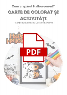PDF - Carte de colorat si activitati de Halloween   44 pag   A5
