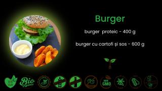 Burger proteic cu chiftea din linte