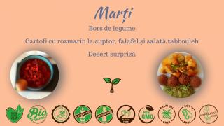 Meniul vegan de marti 18.03.2025
