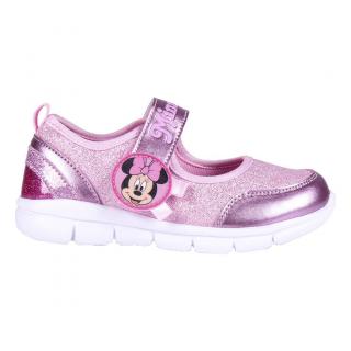 Pantofi fetite roz cu sclipici  - Minnie