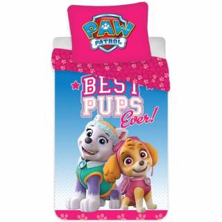 Set lenjerie pat copii Paw Patrol Best Pups Ever 100x135, 40x60 SunCity BRM004702