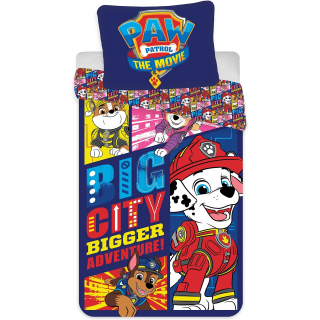 Set lenjerie pat copii Paw Patrol Big City Bigger Adventure 100x135 + 40x60 SunCity BRM009431