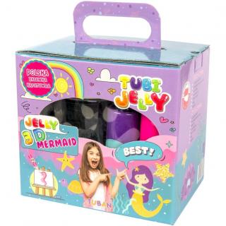 Set Tubi Jelly cu 6 culori si un acvariu mic - Sirene Tuban TU3330