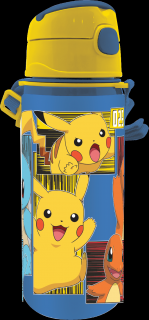 STICLA DE APA, ALUMINIU, CUREA, 600 ML Pokemon