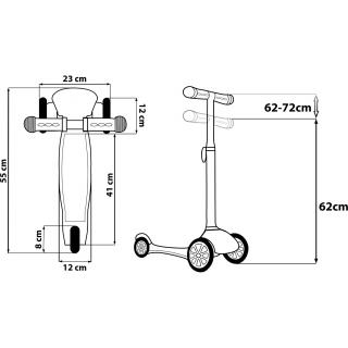 Trotineta cu 3 roti Cars Seven SV9914