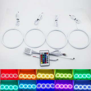 Kit Angel Eyes RGB Cotton 16 culori cu telecomanda VW Golf 5