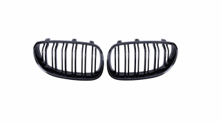 Set 2 grile duble, negru lucios, M Design pentru BMW E60