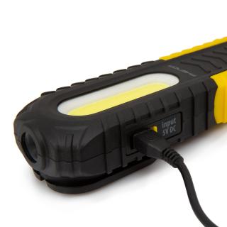 Lampă de lucru COB LED, 2 în 1, cu acumulator