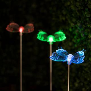 Lampa solara RGB LED - model „Fluture”-
