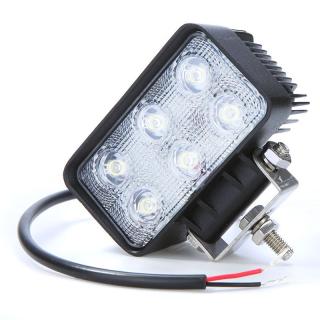 Proiector LED Auto Offroad 18W/12V-24V, 1320 Lumeni, Dreptunghiular, Flood Beam