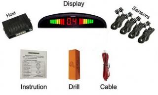 Senzori parcare fata spate cu 8 senzori si display