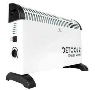 Convector,calorifer electric Detoolz, 2KW, 3 trepte de putere, cu termostat reglabil