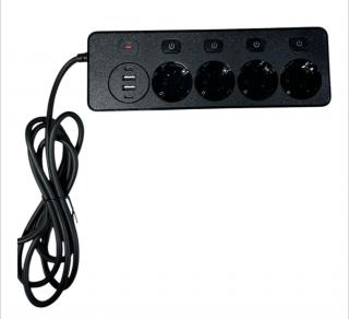 Prelungitor 2M 4 Prize usb 4 3250W BKL-504