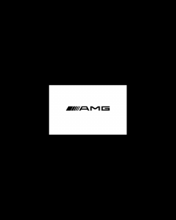 Sticker Auto AMG, Alb, 10 cm