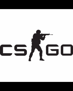 Sticker CSGO, Alb, 10 cm