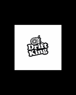 Sticker Drift King, Alb, 10 cm