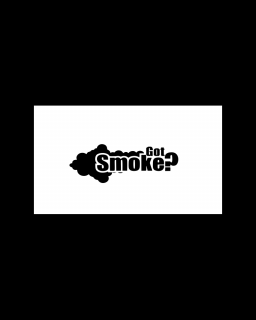 Sticker Got Smoke, Albastru, 10 cm