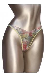 Chilot tanga multicolor-roz